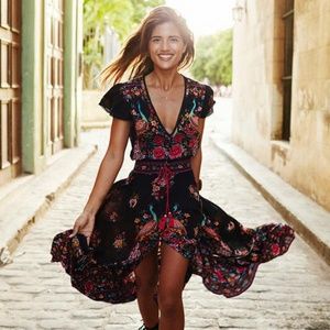 Bohemian Print Summer Dress